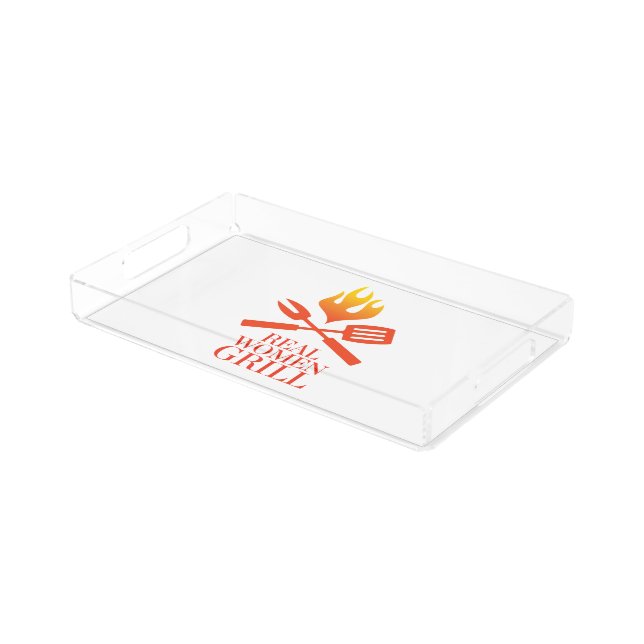 Real Women Grill Acrylic Tray (Angled)