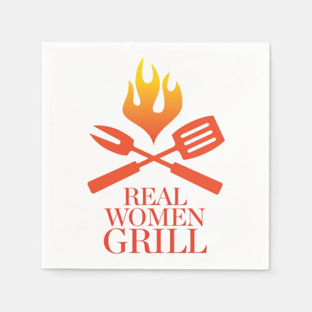 Real Women Grill Napkins (Front)