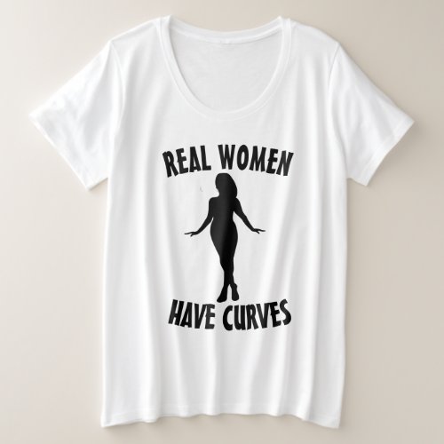 REAL WOMEN HAVE CURVES PLUS SIZE T_SHIRTS
