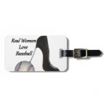 Real Women Love Baseball Luggage Tag