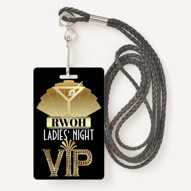 Real Women of ... Lanyard Badge (Front with Lanyard)