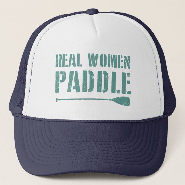 Real Women Paddle Trucker Hat (Front)