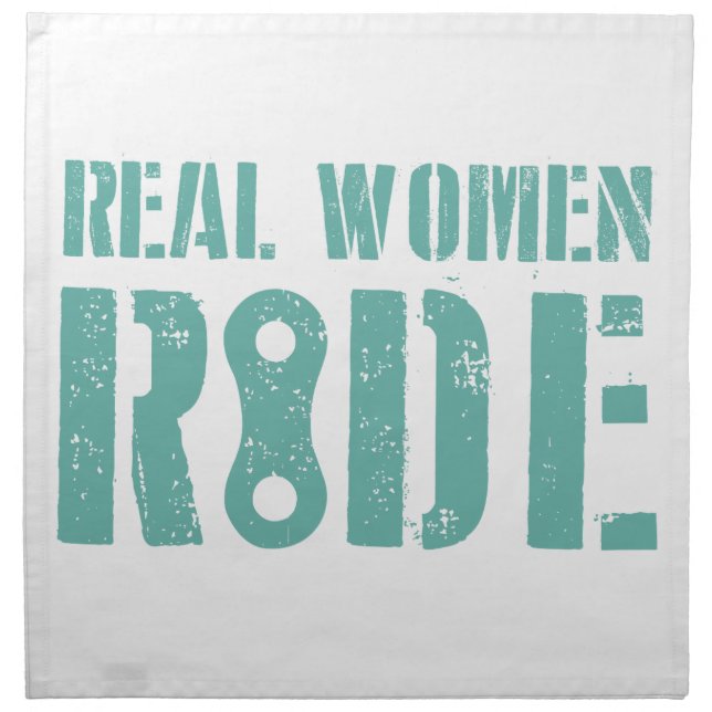 Real Women Ride Cloth Napkin (Front)