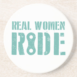 Real Women Ride Drink Coaster