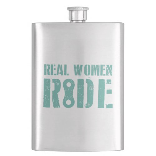 Real Women Ride Hip Flask