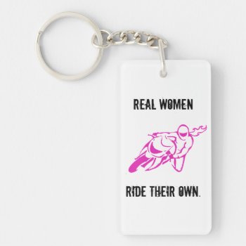 Real Women Ride Keychain by Girlson2s at Zazzle