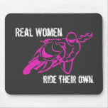 Real Women Ride Mousepad at Zazzle