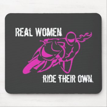 Real Women Ride Mousepad by Girlson2s at Zazzle
