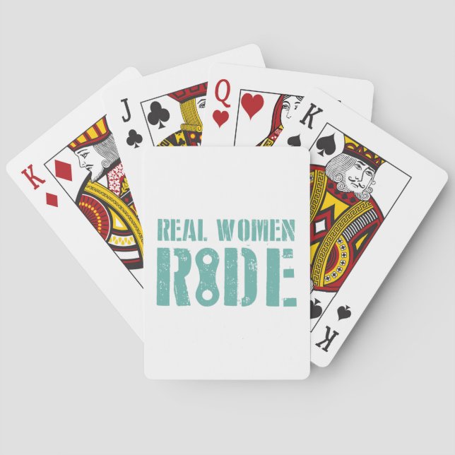 Real Women Ride Poker Cards (Back)