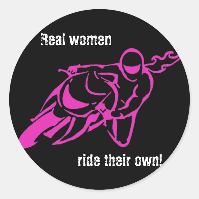Real women ride sticker (Front)