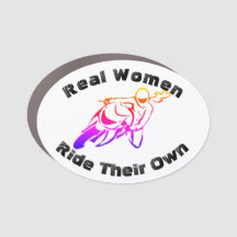 Real Women Ride Their Own Motorcycle sticker