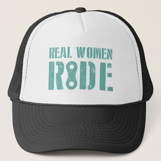 Real Women Ride Trucker Hat (Front)