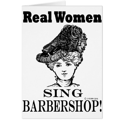 Real Women Sing Barbershop Cards (Front)