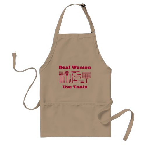 Real Women Use Tools Novelty Cooking Utensils Adult Apron