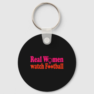 Real Women watch Football Keychain