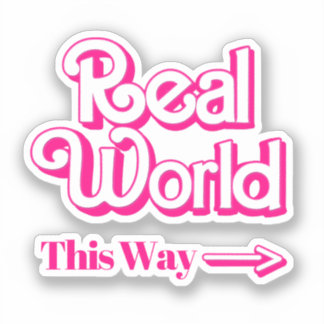 Real World: This Way Sticker