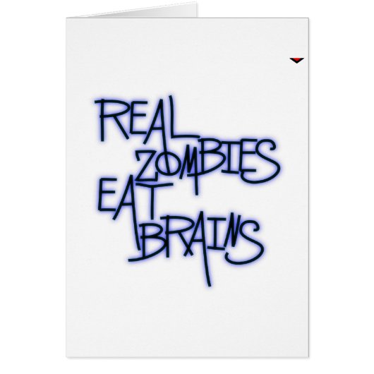 Real Zombies Eat Brains! Cards (Front)