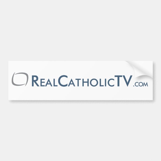 RealCatholicTV.com Bumper Sticker (Front)