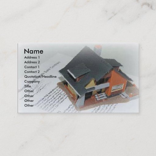 Customizable Realestate Business Card