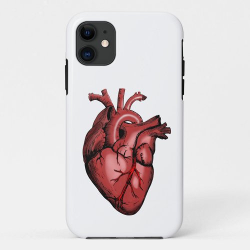 Realistic Anatomical Heart Image iPhone 11 Case