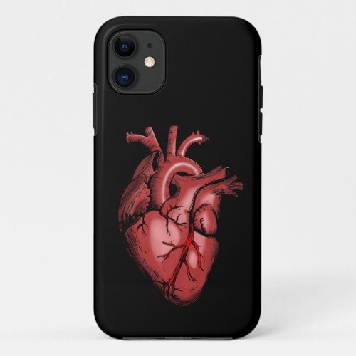 Realistic Anatomical Heart Image iPhone 11 Case