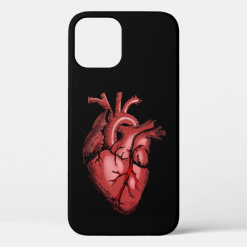 Realistic Anatomical Heart Image iPhone 12 Case