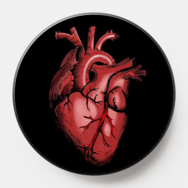 Realistic Anatomical Heart Image PopSocket (Popsocket)