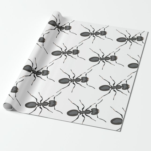 Realistic Ant Wrapping Paper (Unrolled)