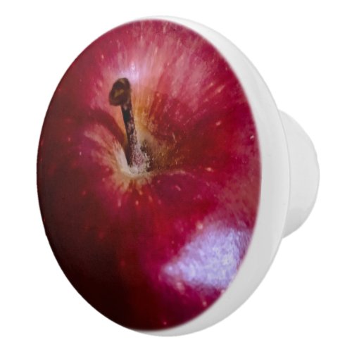 Realistic Apple Ceramic Knob