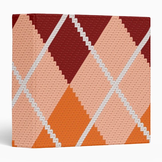 Realistic Argyle Cloth Binder (Front/Spine)