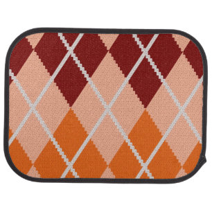 Realistic Argyle Cloth Car Mat