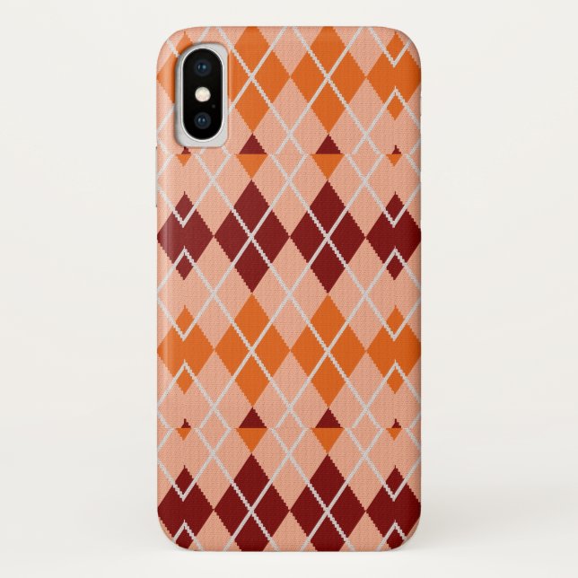 Realistic Argyle Cloth Case-Mate iPhone Case (Back)