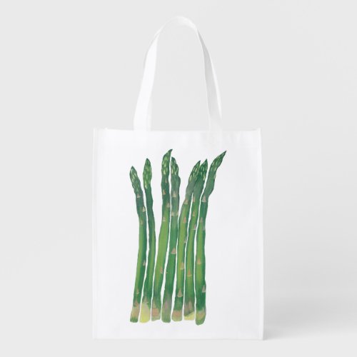 Realistic Asparagus Spears Reusable Grocery Bags