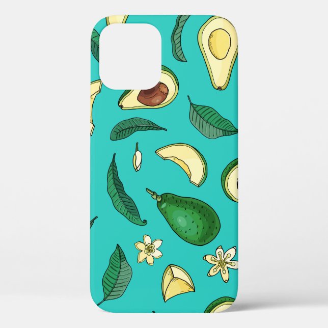 Realistic Avocado: Summer Food Pattern Case-Mate iPhone Case (Back)