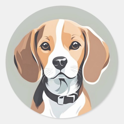 Realistic Beagle Sticker