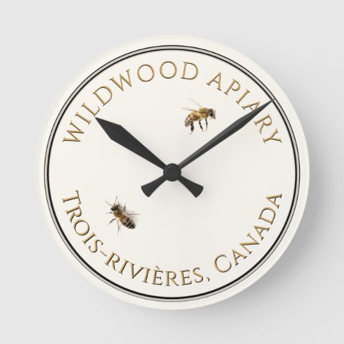 Realistic Bee Apiary Business Beekeeper Clock 