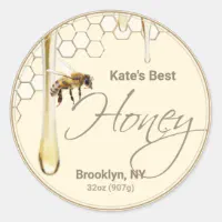 Honey Bee Mixer Decals Honeycomb Decals Watercolor Bee Stickers