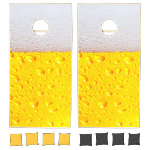Realistic Beer Cornhole Set