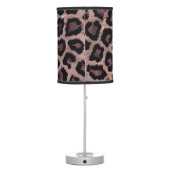 Realistic bengal cat, leopard fur print, wildlife table lamp (Back)