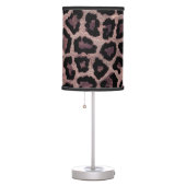 Realistic bengal cat, leopard fur print, wildlife table lamp (Right)