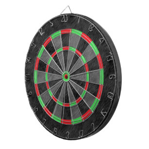 Realistic Black Fur Texture Dart Board