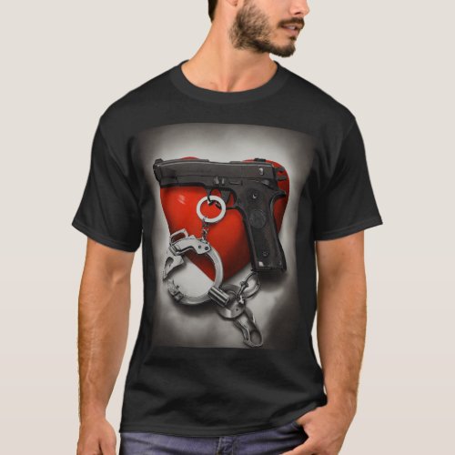 Realistic Black  white beautiful drawing of a sin T_Shirt