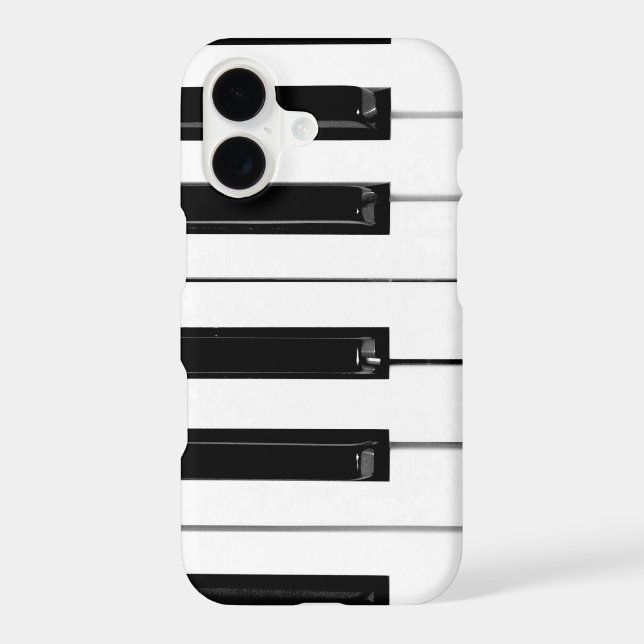 Realistic Black White Piano Keyboard Keys Case-Mate iPhone Case (Back)