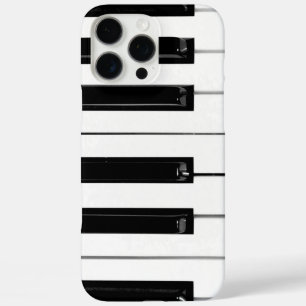 Realistic Black White Piano Keyboard Keys iPhone 16 Pro Max Case