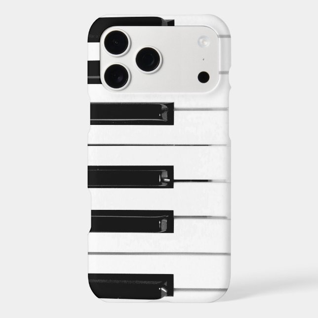 Realistic Black White Piano Keyboard Keys Case-Mate iPhone Case (Back)