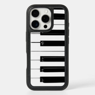 Realistic Black White Piano Keyboard Keys iPhone 16 Pro Case