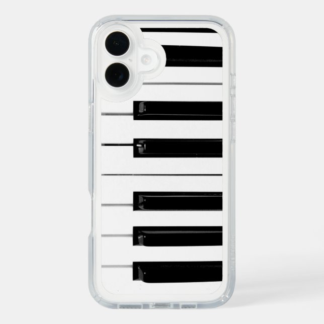Realistic Black White Piano Keyboard Keys Speck iPhone Case (Front)