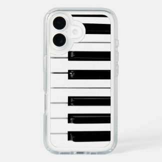 Realistic Black White Piano Keyboard Keys iPhone 16 Case