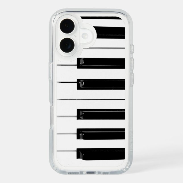 Realistic Black White Piano Keyboard Keys Speck iPhone Case (Front)