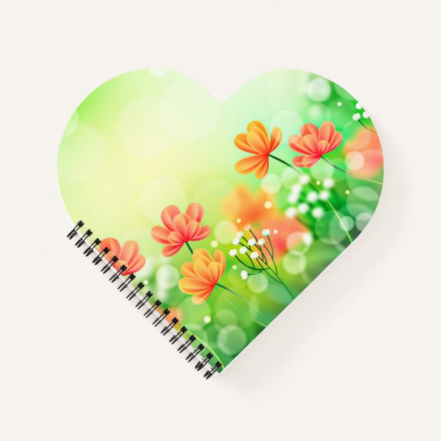 Realistic Blurred Spring Background-52374 Notebook (Front)